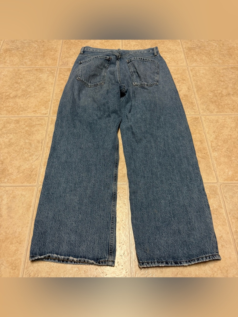 AGOLDE Ren Wide Leg Jeans in Disclosure Light Wash Relaxed Size 28 - Picture 4 of 6